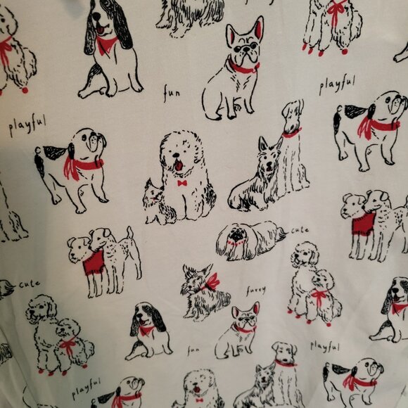 Sleep Sense "Eat Sleep Walk Dogs Repeat" Dog 2 Piece Pajamas Size Large - Picture 9 of 9